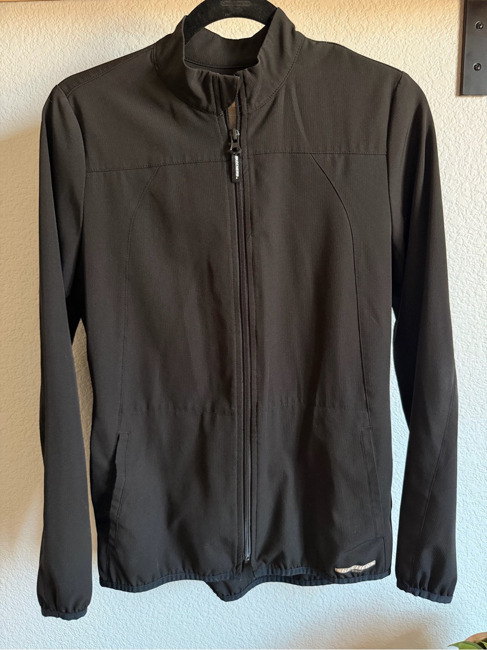 Skechers Black Full-Zip Utility Jacket